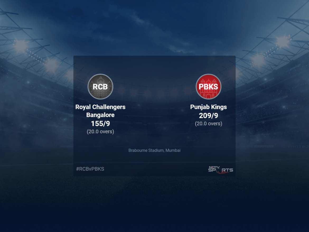 Royal Challengers Bangalore Vs Punjab Kings: IPL 2022 Canlı Kriket Skoru, NDTV Sports'ta Bugünkü Maçın Canlı Skoru